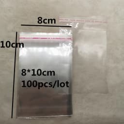 New 4x6cm---14x14cm Various Models Poly Bag Transparent Opp Plastic Bags Self Adhesive Seal Jewellery Making Packaging Bag