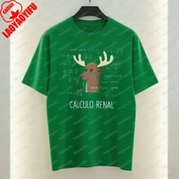Witty Nerdy Math Cotton T-Shirt Clever Spanish Joke Deer Print Casual Tops Funny Vintage Tee Classic Fashion Men's Clothing