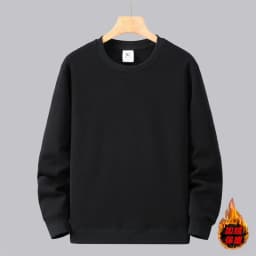 Large Size Men's Sweatshirt Crewneck Pullover Male Extra Big Plus 7XL 10XL 12XL Autumn Winter Fleece Lined Casual Clothing Loose