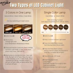 AITHEA LED Motion Sensor Light Wireless USB Rechargeable Night Light Portable Induction Lamp for Cabinet Wardrobe Staircase