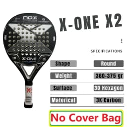 NOX AT10 ML10 3K 12K 18K 2023-2026 Padel Racket Carbon Fiber Surface with EVA Memory Flex Foam Core Lightweight Padel Racquet