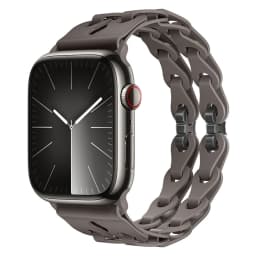 Chain Link Silicone Strap for Apple Watch Band Ultra 3 2 49mm 44mm 40mm 45mm 41mm 42mm Bracelet for Series 11 10 9 8 7 6 5 4 SE3