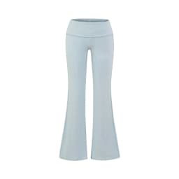 Women Folded Low Waist Cotton Jersey Foldover Pant Soot