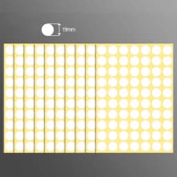 15Sheets/Pack White Round Spot Circles Sealing Stiker Paper Labels DIY Dot Stickers Adhesive Package Label Decoration