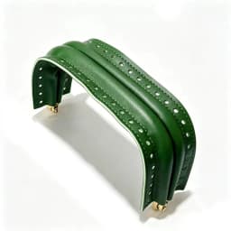 1PC Leather Covered Purse Frame Aluminum Bag Clasp Frame DIY Handbag Making Sewing Craft Replacement Handle Hardware Accessory