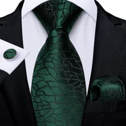 160cm Length Men's Tie Set Handkerchief Cufflinks Wedding Party Accessories Neck Ties Gift for Men Wholesale