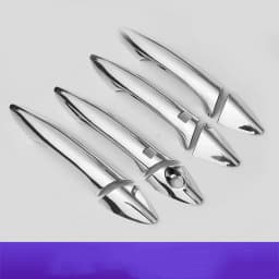 Funduoo Glossy Black Chrome Car Door Handle Cover Trim Stickers for Hyundai i30 2012 2013 2014 2015 2016 Styling Accessories