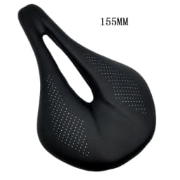 2026 NEW Pu + Carbon Fiber Saddle Road MTB Mountain Bike Bicycle Saddle for Man Cycling Saddle Trail Comfort Races Seat Red Whit