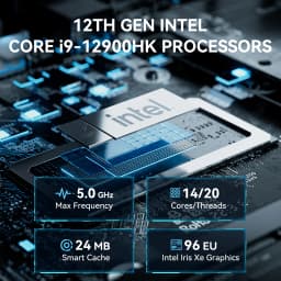 MOREFINE M9PRO Mini PC 12900H Intel Core i9 Gaming Mini PC i5 12500H i7 12800H RAM 16G 512G NVME Desktop Portable Windows 11Pro