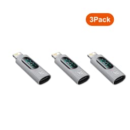 Toock 2/3/5 Pack USB C to Lightning Adapter OTG Convertor PD 20W Fast Charging LED Display for iPhone 14 13 12 11 Pro Max iPad