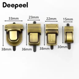 2/5Pcs Metal Lock Buckle Twist Turn Snap Clasp for Women's Bag Purse Replace Repair Buckles DIY Bags Closure Hardware Accessory