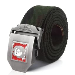 SupSindy Men Canvas Belt Che Guevara Metal Buckle Army Military Tactical Belts For Men Fashion Jeans Waistband Male Strap Black
