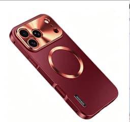 All Aluminum Frame Magnetic Suction PC Frosted Backplate Phone Case, For IPhone 18 17 Pro Max Shock-Absorbing Ultra-Thin Case