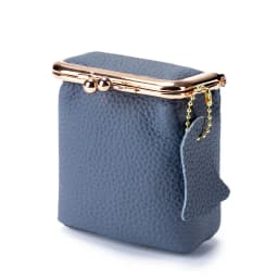 2024 New Arrival Square Genuine Leather Small Purses Women's Portable Coin Money Wallets Earphone Lipstick Pouch Card Holders