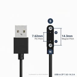 Smart Watch Magnetic Charging Cable USB Charger 2Pin 4Pin 5Pin Power Line For Smartwatch Earphone Glasses Juicer Beauty Devices