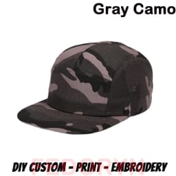 Fedoryn Custom Embroidery Flying Cap Cotton 5-panel Camping Hat Flat Brim Baseball Cap Design Print Skateboard Cap Wholesale