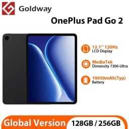 OnePlus Pad Go 2 Global Version Tablet 128GB 256GB MediaTek Dimensity 7300-Ultra 12.1" 120Hz Screen 10050mAh Android Tablet