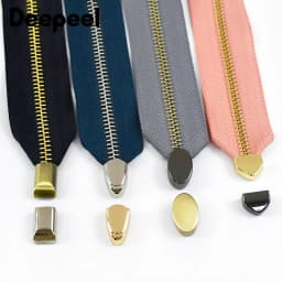 20Pcs 9/12mm Metal Bag Zipper Tail Clip Zippers Cord Stopper Lock Buckles Screw End Plug Clasp Bags Purse DIY Sewing Accessories