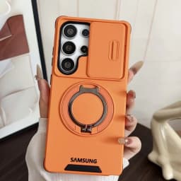 Slide Camera Protection Magnetic Kickstand Case Samsung S26 S25 Edge S24 S23 Plus S21 S22 Ultra FE A56 A36 A26 A16 5G A35 Cover