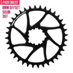 Round Oval 0mm Offset For SRAM Gx XX1 Eagle GXP PASS QUEST Crankset Round MTB Narrow Wide Chainring 28T 30T 32T 34T 36T 38T