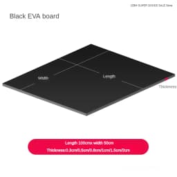 1pc 3/5/8/10/15/20mm Thickness EVA Foam Sheet Sound Absorption Insulation EVA Rubber Pad Foam DIY Process Model Making Material