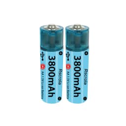 2025 New AA Li-ion Battery USB AA Rechargeable Battery Fast Charge Over 1000 Cycle Works for Cameras, Toys, Remote controls,Toys