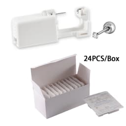 24PCS/Box Disposable Sterile Ear Piercing Unit Ear Cartilage Tragus Helix Piercing Gun More Safety Piercer Tool For Piercing