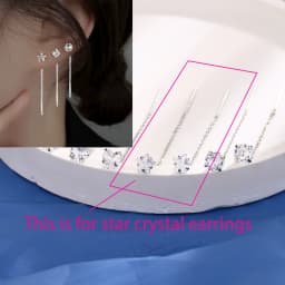 Ventfille 925 Sterling Silver Star Earring for Women Girl Simple Tassels Chain Fashion Office Jewelry Gift Dropshipping