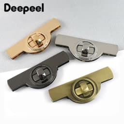 1-5Pcs Bag Twist Turn Lock Snap Metal Buckles Handbag Decor Closure Clasps DIY Luggage Replacement Hardware Accessories