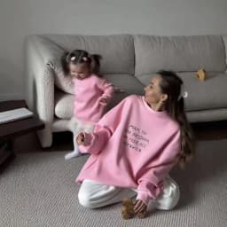 Russian Simple Letter Print O Neck Oversize Sweatshirt Women Pink Thin Spring 2025 Hoodies Women Russian Style Loose Casual Top
