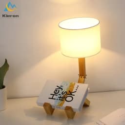 Nordic Modern Solid Wood Doll Led Table Lamps Bedroom Study Bedside Desk Lights Living Room Decorative Wooden People Floor Lamps