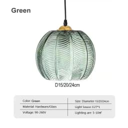 Nordic Glass Pendant Light Striped E27 For Living Room Bedroom Bar Dining Room Kitchen Dining Table Interior Decorative Lighting
