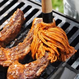 Outdoor Bbq Basting Brushes BBQ Barbecue Grill Greasing Mop Rubber Wood Handle BBQ Baking Dipping Brush on Oil Brush Tool Set
