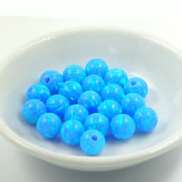 3mm-8mm Round Opal Beads With Full Hole Gemstones 78 Colors Synthetic Stones For Jewelry Making