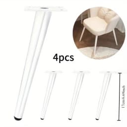 4pcs Coffee Table Support Desk Chairs Nightstands DIY Furniture Metal Legs Adjustable Furniture Table Legs for Sofa TV Cabinet