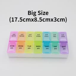 New Travel Pill Case Weekly Portable Organizer Box 7 Days 14 Grids Pills Container Storage Tablets Vitamins Medicine Fish Oils
