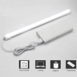 USB LED Night Light Bar 5V LED Strip for the Kitchen Aluminum Lamp Bar for Under Cabinet Indoor Lighting Push Switch