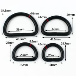 5/10Pcs 20/25/32/38mm D Ring Metal Buckles Webbing for Bag Strap Handbag Loop Connect Hook Dog Collar Clasp Bags Accessories