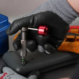 Rafford Screwdriver Bit Driver Pocket EDC 90° Pivot Retractable Lever for Extra Torque Interchangeable 1/4" Hex Bit Repair Tool