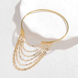 Letdiffery Bohemian Classic Tassel Multi-layer Chain Arm Bracelets Women Stainless Steel Gold Color Cuff Bangle Body Jewelry