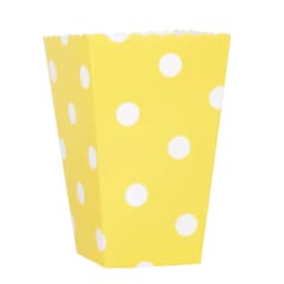6pcs Rose Gold Pink Stiff Paper Mini Party Popcorn Boxes Pop Corn Candy/ Sanck Favor Bags Wedding Birthday Movie Party Tableware