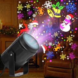 16 Pattern Christmas Projector USB LED Lighting Santa Claus Snowflake Projection Light for NewYear Party Indoor Decor Fairy Lamp
