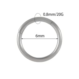 1PC Surgical Steel Nose Rings Septum Clicker Segment Hinged Ring Nose Ear Cartilage Tragus Helix Ear Lobe Body Piercing Jewelry
