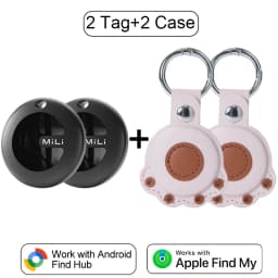 MiLi MiTag Dual System Bluetooth GPS Tracker Locator Smart Location Tag Keys Finder Works With Apple Find My&Google Find Hub