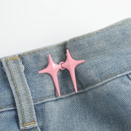 1 Pair Adjustable Trousers Waist Buckles for Jeans Pants Skirts Waist Tightener Snap Button Adjuster Pants Pin Retractable Clips