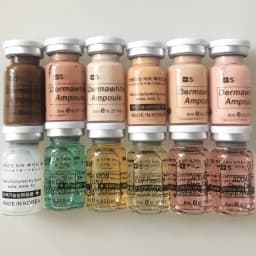 Korea 8ml Salmon DNA Glod Ampoule Skin Booster Brightening Firming Whitening Hydrating Serum Skincare Kit