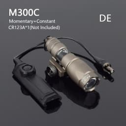 Tactical Surefir M600 M300 Airsoft Powerful Flashlight Dual Pressure Switch AR15 20mm Rail Hunting LED White Lamp Scout Lights
