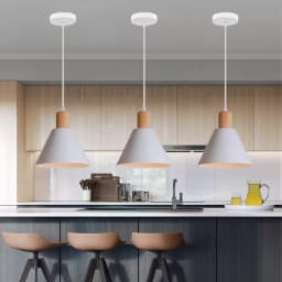 Loft Modern Pendant Light Wood Nordic Hanging Lamp Kitchen Lighting Fixture Industrial Chandelier Hanglamp Living Room Luminaire