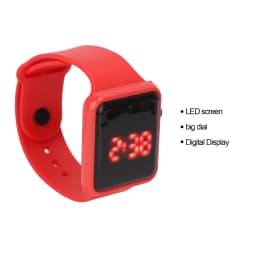 LED Digital Watch Sport Watch LED Screen Quadrate Shape Backlight Design Digital Kids Watch for Leisure Activities Digital Watch