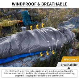 Naturehike CW400/CW700 Ultralight 650FP Duck Down Sleeping Bag 4 Seasons Compact Portable Sleeping Bag for Outdoor Hiking Travel Winter Warm Down Sleeping Bag